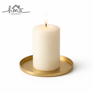 Support de bougie décoratif en laiton, haut et moderne, style minimaliste, pour la décoration de table à la maison et les cadeaux - Product Image 5