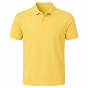 Polo personalizado para hombre, 100% algodón, dos tonos, corte regular, manga corta, logotipo impreso por transferencia térmica, estilo hip hop. - Product Image 5