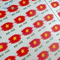 OEM ODM Custom Size Logo Printed Synthetic Paper PP Sticker Sheet Product Packaging Label Vietnam Manufacturer