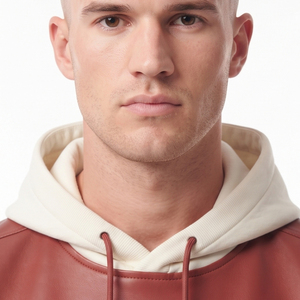 Hoodie sans manches en cuir PU pour homme, fermeture éclair, 100% cuir, pour garçons - Product Image 4