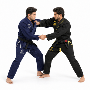 Classic BJJ Gi IBJJF Uniform Preshrunk Gold Weave Lightweight Cotton Brazilian Jiu Jitsu Jacket Reinforced <b>Trousers</b> - Product Image 3