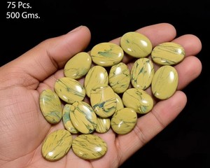 Cabochon de jaspe Canyon naturel, poli et lisse, pierre précieuse en vrac, motif ton terre, pour la fabrication de bijoux, jaspe paysager unique - Product Image 2