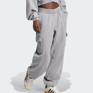 Pantalones Deportivos de Algodón Gris para Hombre, Cintura Elástica, Bolsillos Laterales, Peso Medio, Transpirables, para Otoño - Product Image 5