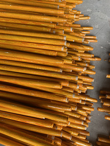 Eco-Friendly Eucalyptus Wood Broom Handle PVC <b>Wrapped</b> with Various Patterns Strong & Lightweight - Product Image 6