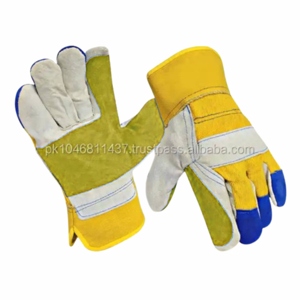 Canadian Rigger Heavy Duty Construction Safety Gloves Optimal Hand <b>Arm</b> Protection Reinforced Cowhide Split Leather Work Gloves - Product Image 4