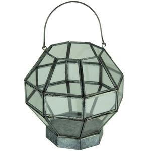 Portavelas de Vidrio y Acero Inoxidable Galvanizado, Hecho a Mano, Personalizado, Decoración de Mesa Vintage - Product Image 1