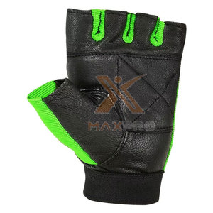 Guantes de Gimnasio de Cuero de Alta Calidad de Fabricante Profesional, Antideslizantes, con Correa de Muñeca Ajustable, Unisex - Product Image 3