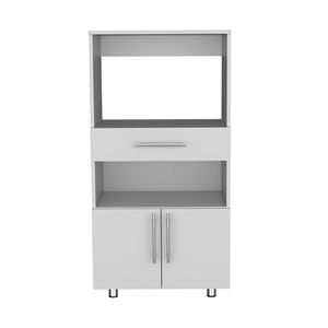 Armadio Dispensa Multifunzionale Worland con Supporto per Microonde, 2 Ante e Cassetto per Organizzazione Cucina - Product Image 2