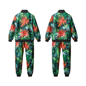 Conjunto deportivo moderno que combina comodidad y estilo, chándales estampados para mujer, tela duradera y transpirable para entrenamiento y uso casual. - Product Image 5