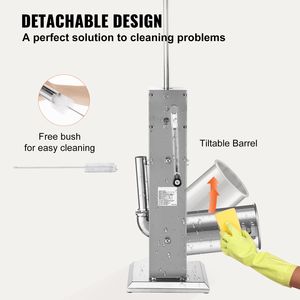 Insaccatrice Manuale Verticale a Due Velocità da 8LBS/5L in Acciaio Inox 304 per Uso Domestico - Product Image 6