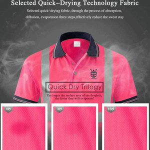 Polo de sécurité respirant de qualité supérieure, dernier design, impression de logo personnalisé, polo de sécurité industriel en vente en ligne - Product Image 4