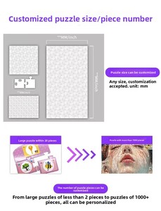 <span class=keywords><strong>Puzzle</strong></span> Educativi Personalizzati in Carta 100 <span class=keywords><strong>Pezzi</strong></span> Gioco Educativo con Stampa a Colori e Confezione Regalo per Adulti - Product Image 5