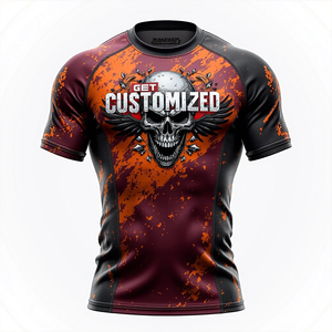เสื้อรัดกล้ามเนื้อพิมพ์ลาย HD สำหรับ MMA ออกแบบได้ตามต้องการ กระชับพอดีตัว ใส่สบายสำหรับยิวยิตสู คิโมโน แขนเสื้อออกแบบพิเศษสำหรับศิลปะการต่อสู้ - Product Image 2