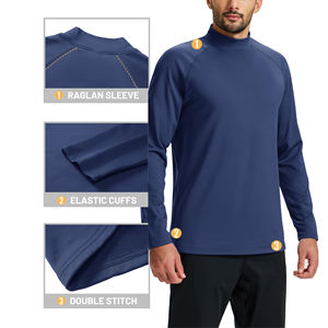 Camisetas de compresión de manga larga para hombre, capa base premium para entrenamiento, calentamiento, ropa para correr, gimnasio y fitness. - Product Image 3