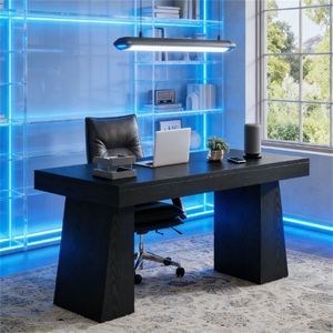 Scrivania Moderna in Legno per Ufficio e Studio, Postazione Computer - Product Image 4