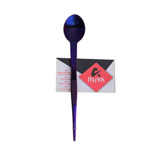 Cuillère de dégustation culinaire de couleur personnalisée, pince en acier inoxydable de 6,8 pouces, pince à gril, pince de cuisine pour chef cuisinier, résistante à la chaleur - Product Image 1