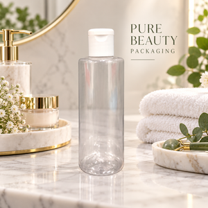 Botella Cosmética Transparente de PET de 100 ml de Primera Calidad con Tapa Abatible |   Envase de Plástico Vacío para Loción, Tónico, Sérum, Limpiador, Uso en el Cuidado de la Piel - Product Image 2