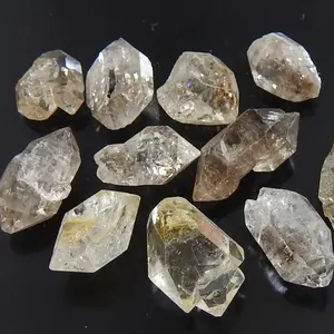 Herkimer pedra cru para colar, pedra preciosa natural de cristais naturais áspero, para fazer jóias nugget rock