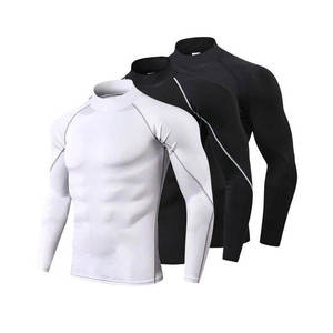 OEM Service Customized Lightweight Casual <b>Men</b> <b>Compression</b> <b>Shirts</b> Regular Fit Solid Pattern Eco-Friendly Breathable Front - Product Image 5