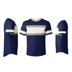 เสื้อเบสบอลผู้ชายระบายอากาศได้ดี พร้อมพิมพ์ชื่อและหมายเลข สำหรับชุดทีม เสื้อเบสบอลผู้ชาย - Product Image 3