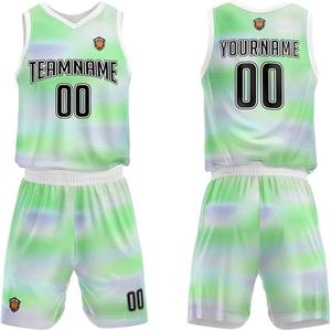 Conjunto de Uniforme de Baloncesto Personalizado de Alta Calidad, Transpirable, con Malla y Sublimación, Uniforme Deportivo para Equipo - Product Image 4