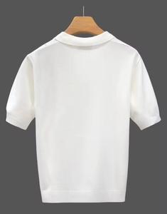 เสื้อเชิ้ตผู้ชายแขนสั้นผ้าถักคอตตอน 100% ทรงปกติ สีดำ/เขียวมะกอก น้ำหนัก 180 กรัม ระบายอากาศได้ดี แห้งเร็ว สวมใส่สบาย - Product Image 2
