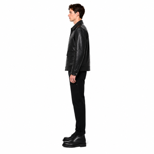 Premium Custom Front Logo Men's A-2 <b>Pilot</b> <b>Jacket</b> 1.0mm Full-Grain Cowhide Satin Autumn/Winter - Product Image 3
