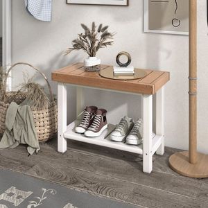 Sedia da doccia a 2 livelli in HDPE resistente con ripiano portaoggetti e piedini antiscivolo per vasche da bagno e sedute - Product Image 4