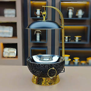 ถาดอุ่นอาหารโลหะดีไซน์หรูหราเคลือบสีดำ เพิ่มความเงางาม ช่วยยกระดับบุฟเฟ่ต์และการจัดงานให้ดูโดดเด่นทันที - Product Image 1