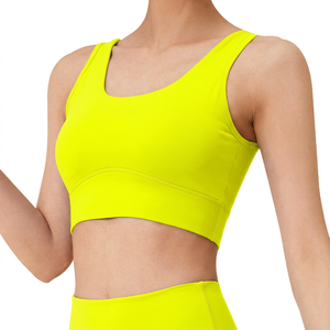 Soutien-gorge de sport dégradé pour femme, haute élasticité, rembourré, respirant, bretelles réglables, vêtements de fitness - Product Image 3