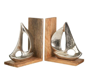 Elegantes sujetalibros de faisán dorado sobre bases de madera añaden un toque vintage a tu biblioteca. Disponible a precios de mayorista. - Product Image 4