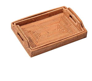 Caja Moderna para Frutos Secos y Cesta de Ratán para Frutas, Diseño Boho Creativo Hecho a Mano, Bandeja Redonda a Precio Razonable - Product Image 2