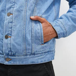 Chaqueta vaquera retro con lavado ácido para hombre, estilo vintage de los años 90, abrigo vaquero grueso, ropa para hombre - Product Image 5