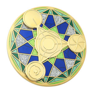 Monedas <span class=keywords><strong>de</strong></span> Alta Calidad con <span class=keywords><strong>el</strong></span> Símbolo del Cubo del Codex Metatron, 72 Nombres <span class=keywords><strong>de</strong></span> Dios, Moneda del Rey Salomón, Monedas <span class=keywords><strong>de</strong></span> Color Transparente para Colección - Product Image 3