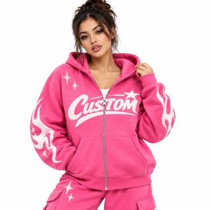 Sudadera Corta Premium para Mujer, Estilo Urbano, con Logotipo Bordado Personalizado, Transpirable, DTG DTF-Customizable - Product Image 1