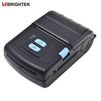 Imprimante thermique portable BRIGHTEK 57 mm, batterie Li-ion rechargeable, interface USB/WiFi, noir et blanc, 203 DPI, 1D/2D