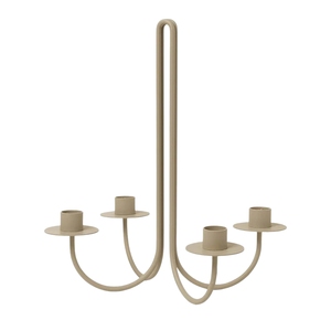 Support à bougies en fer fini et écologique à 4 niveaux pour la décoration de chambre, l'éclairage intérieur et la table à manger - Product Image 1
