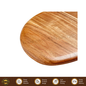 Offre incroyable sur une planche à découper en bois d'acacia, forme élégante, avec poignée, pour une utilisation en cuisine à un prix exceptionnel - Product Image 2