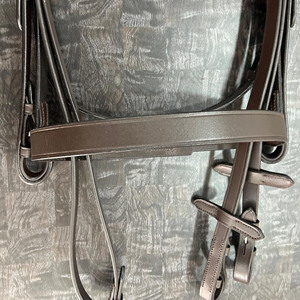 คุณภาพสูง35มิลลิเมตรกว้าง noseband 20มิลลิเมตรกว้าง brow-band หนังธรรมดาบังเหียนที่มีจมูกและ brow-reins - Product Image 3