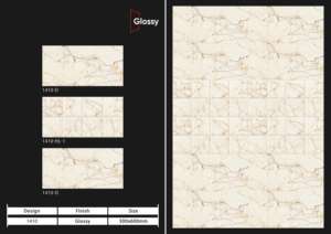 Azulejos de Pared de Cerámica con Acabado Brillante de Diseño Moderno de 30x60 cm (12x24 Pulgadas), Elegante Decoración de Pared Interior para Proyectos de Baños y Cocinas - Product Image 4