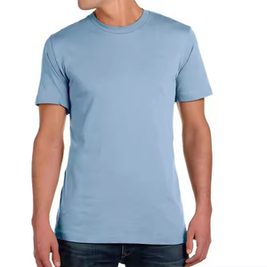 High Quality 100% Cotton Regular Fit Heavyweight <b>V</b>-<b>neck</b> Eco-Friendly Breathable <b>T</b>-<b>Shirt</b> Custom Printing Plain Blank <b>for</b> <b>Men</b> - Product Image 4