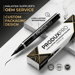 ผลิตภัณฑ์ของซัพพลายเออร์มาเลเซีย ProduxPro อายไลเนอร์แบบปากกา กันน้ำ ติดทนนาน ได้รับการรับรองมาตรฐาน ISO/HALAL/GMP รับผลิตแบบ OEM พร้อมออกแบบบรรจุภัณฑ์ตามสั่ง - Product Image 2