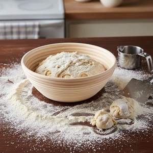 Wood Pulp Proofing <b>Basket</b> Eco Friendly <b>Bread</b> Proofing <b>Basket</b> for Sourdough Dough Rising Round Fermentation Baking Tool - Product Image 1