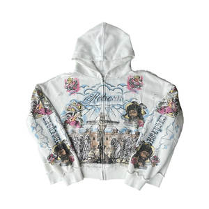 Boxy Baggy Unisex Thick 280gsm Winter <b>Hoodies</b> Streetwear High Quality 100% Cotton <b>Fleece</b> Breathable Eco-Friendly with Pocket - Product Image 1