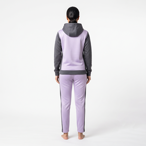Conjunto Deportivo Casual de Dos Tonos para Mujer, de la Mejor Calidad, con Capucha, Corte Regular, Pantalones Jogger de Poliéster de Manga Larga con Bolsillos - Product Image 2
