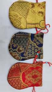 Bolsa de Seda Mala de 5x6 Pulgadas con Bordado de Signos Auspiciosos Budistas, Bolsas y Estuches de Uso Especial para Monjes Budistas - Product Image 2