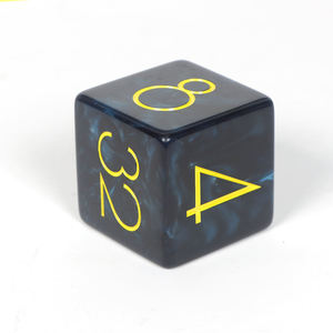 Cubo de Dobleación de Resina Premium para Juegos de Mesa, Dados de Backgammon con Superficie Brillante y Reverso Perlado, Cubo de Juego de Resina de Alta Calidad - Product Image 4