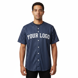 Camiseta de Béisbol Sublimada Personalizada para Equipos Deportivos, Manga Corta, Tallas Grandes, con Logotipo y Nombre Personalizados - Product Image 2