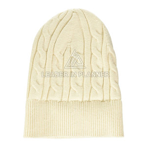High Quality Custom Made Design Private Label Adjustable Casual Cotton/Wool Jacquard Beanies Hats for Adults Customized Logo - Product Image 2