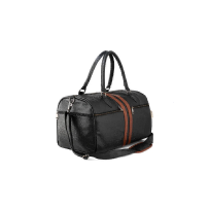 Sac de voyage en cuir véritable de qualité supérieure, grande capacité, sac de week-end, sac de nuit avec bandoulière, sac de sport durable marron - Product Image 2